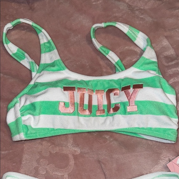 Juicy Couture Striped Regular Size M Bikini Swimwear for Women Viral! NWT summer - Picture 4 of 14